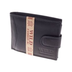 Pánská kožená peněženka WILD 1 - hnědá