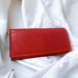 Dámská kožená peněženka JESSICA červená